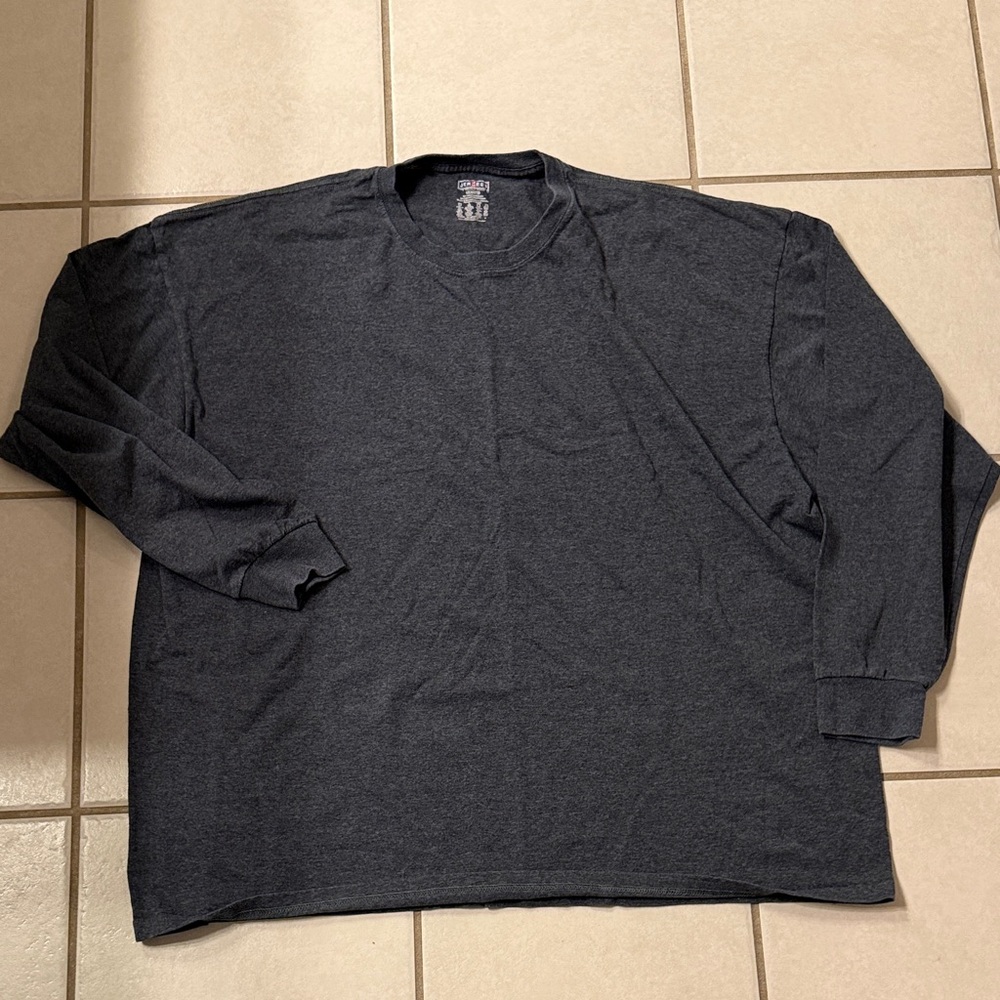 XXL Jerzees Dark Gray Long Sleeve Tee